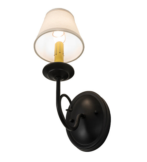 Meyda Tiffany - 240912 - One Light Wall Sconce - Jenna - Flat Black