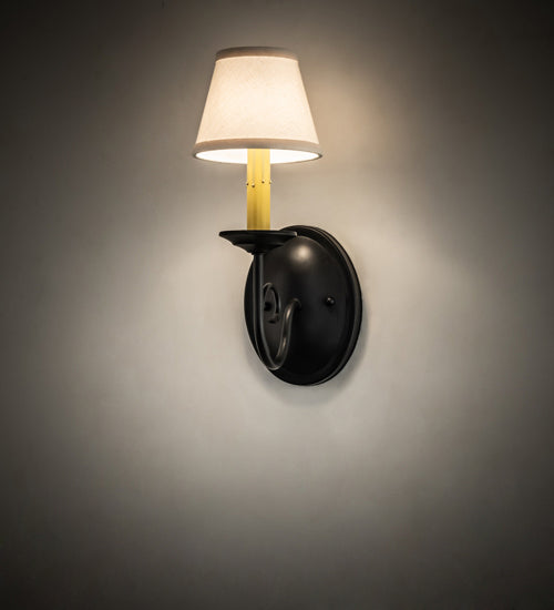 Meyda Tiffany - 240912 - One Light Wall Sconce - Jenna - Flat Black