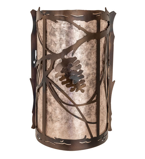 Meyda Tiffany - 242033 - Two Light Wall Sconce - Whispering Pines - Light Burnished Antique Copper