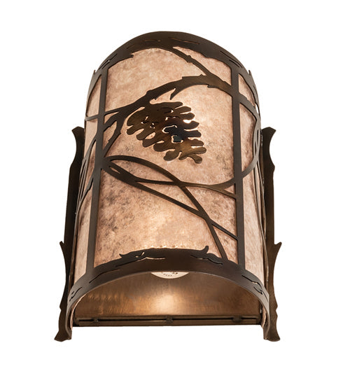 Meyda Tiffany - 242033 - Two Light Wall Sconce - Whispering Pines - Light Burnished Antique Copper