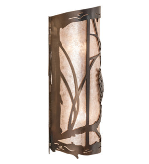 Meyda Tiffany - 242033 - Two Light Wall Sconce - Whispering Pines - Light Burnished Antique Copper