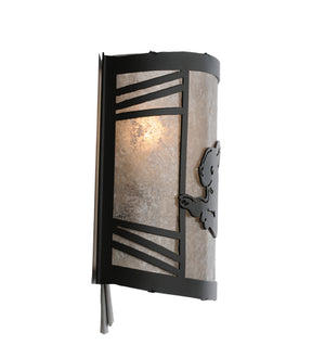 Meyda Tiffany - 243216 - One Light Wall Sconce - Rabbit On The Loose - Textured Black