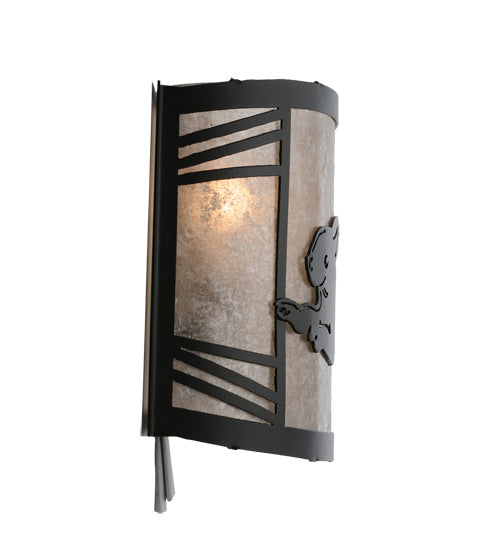 Meyda Tiffany - 243216 - One Light Wall Sconce - Rabbit On The Loose - Textured Black