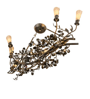 Meyda Tiffany - 243530 - Seven Light Chandelier - Vinca Vine - Dark Burnished Antique Copper