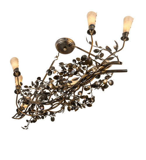 Meyda Tiffany - 243530 - Seven Light Chandelier - Vinca Vine - Dark Burnished Antique Copper