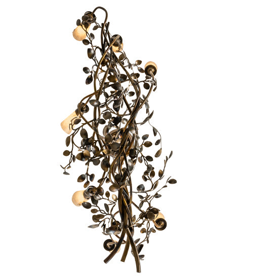 Meyda Tiffany - 243530 - Seven Light Chandelier - Vinca Vine - Dark Burnished Antique Copper