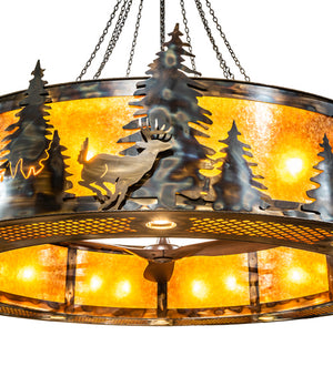 Meyda Tiffany - 243674 - 40 Light Chandel-Air - Roosevelt - Dark Burnished Antique Copper