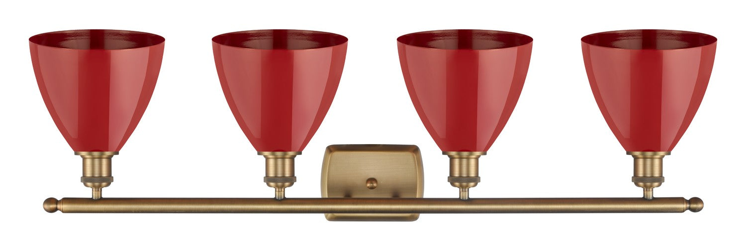 Innovations - 516-4W-BB-MBD-75-RD - Four Light Bath Vanity - Ballston - Brushed Brass