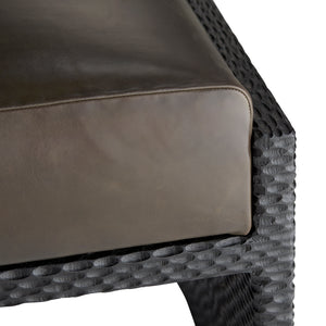 Arteriors - 4892 - Ottoman - Isaiah - Graphite