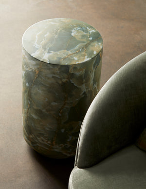 Arteriors - 5640 - Accent Table - Herbie - Jade Faux Marble