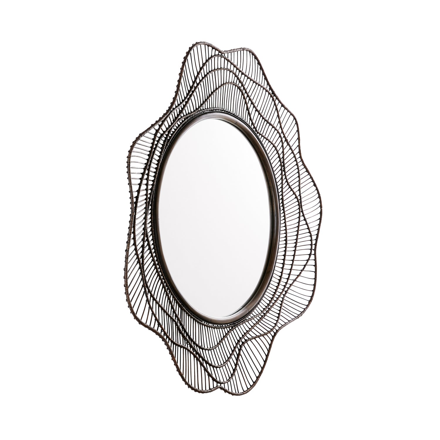 Arteriors - 5659 - Mirror - Gloria - Dark Gray Stained