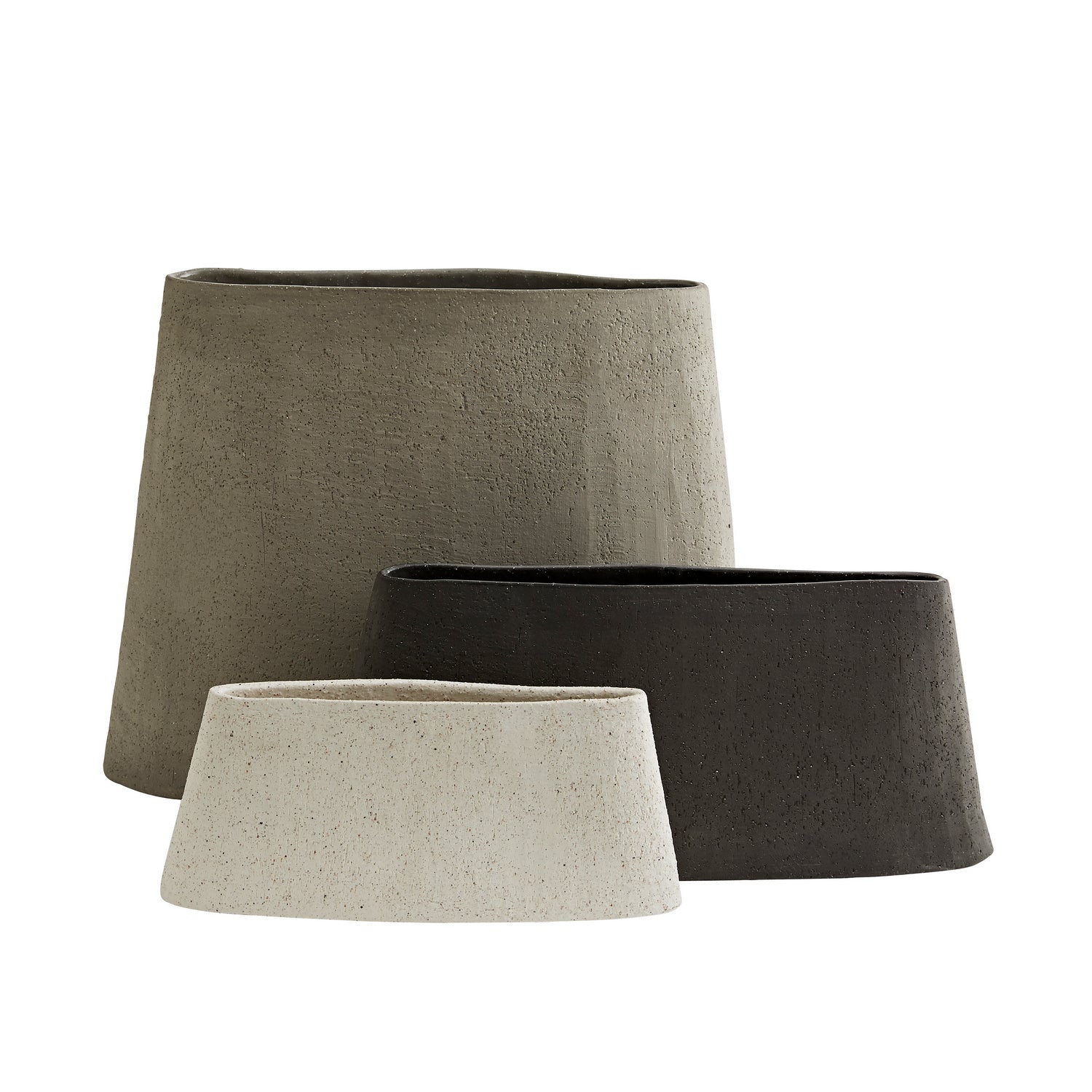 Arteriors - 7896 - Vases, Set of 3 - Hasta - Gray