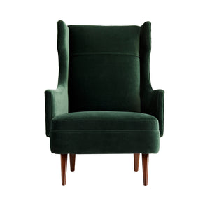 Arteriors - 8149 - Upholstery - Chair - Budelli - Forest Velvet/Dark Walnut