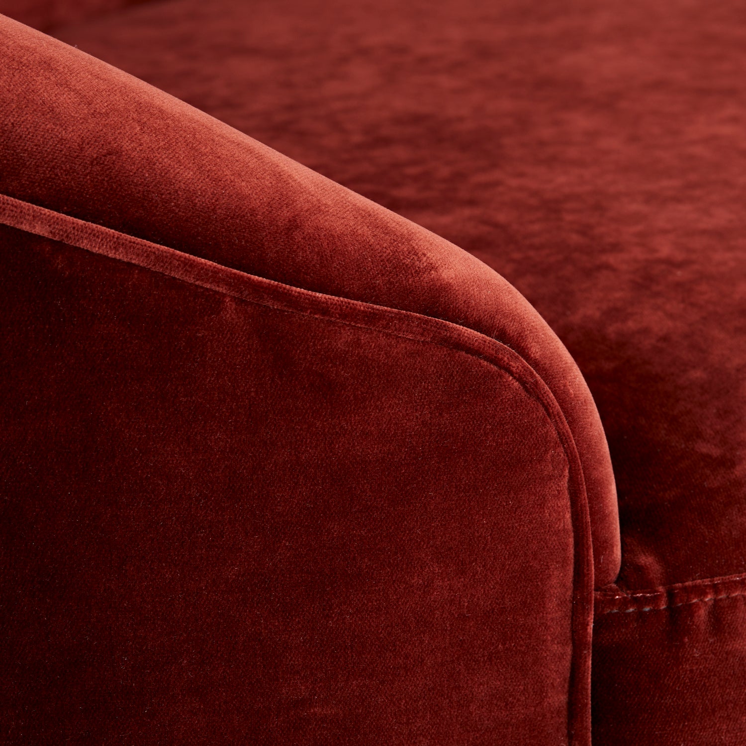 Arteriors - 8150 - Upholstery - Sofa - Turner - Paprika Velvet/Dark Walnut