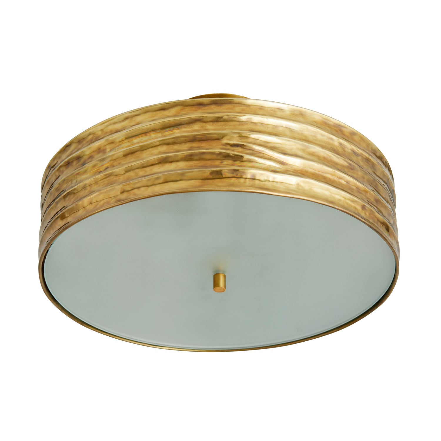 Arteriors - 44764 - Two Light Semi-Flush Mount - Anna - Antique Brass