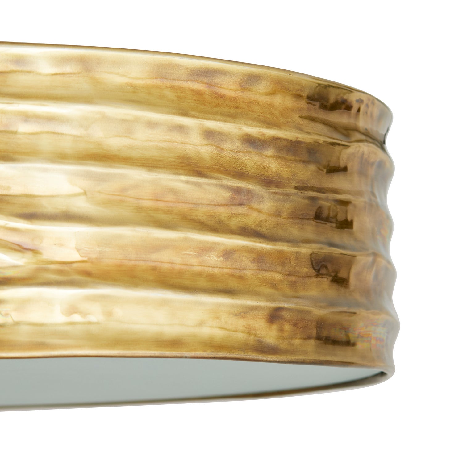 Arteriors - 44764 - Two Light Semi-Flush Mount - Anna - Antique Brass