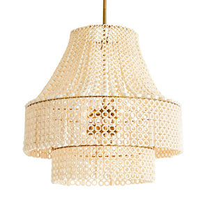 Arteriors - 45110 - Eight Light Chandelier - Hannie - White