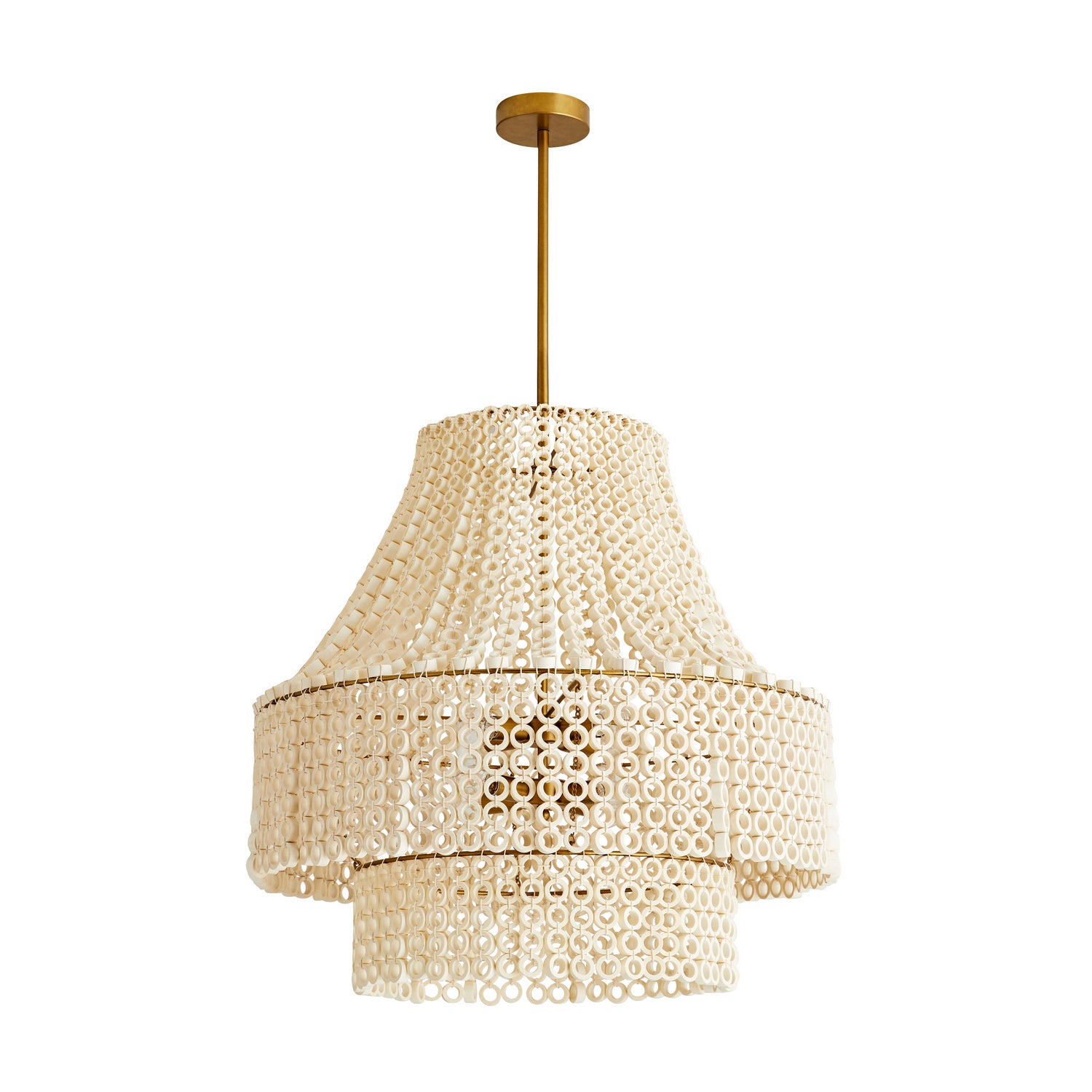 Arteriors - 45110 - Eight Light Chandelier - Hannie - White