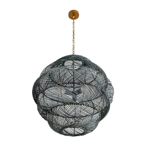 Arteriors - 45624 - Three Light Pendant - Gwen - Dark Gray