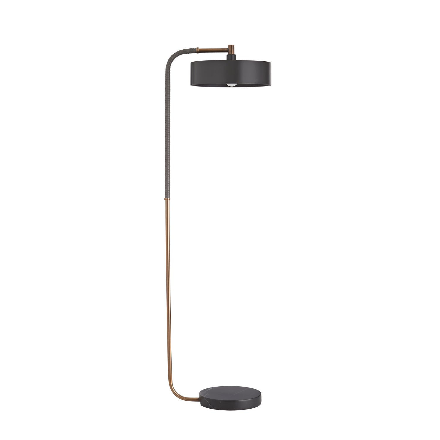 Arteriors - 79813 - One Light Floor Lamp - Aaron - Heritage Brass