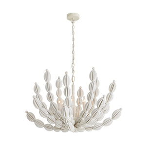 Arteriors - 85021 - Six Light Chandelier - Indi - White