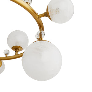 Arteriors - 89447 - 12 Light Chandelier - Troon - Antique Brass