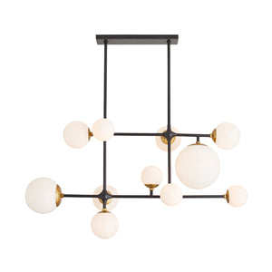 Arteriors - 89473 - 11 Light Chandelier - Hilliard - Bronze