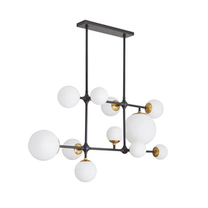 Arteriors - 89473 - 11 Light Chandelier - Hilliard - Bronze