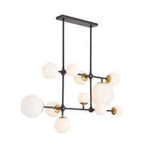 Arteriors - 89473 - 11 Light Chandelier - Hilliard - Bronze