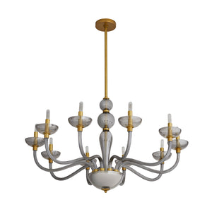 Arteriors - 89479 - Ten Light Chandelier - Gustavo - Smoke