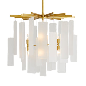 Arteriors - 89480 - Eight Light Chandelier - Harriet - Frosted