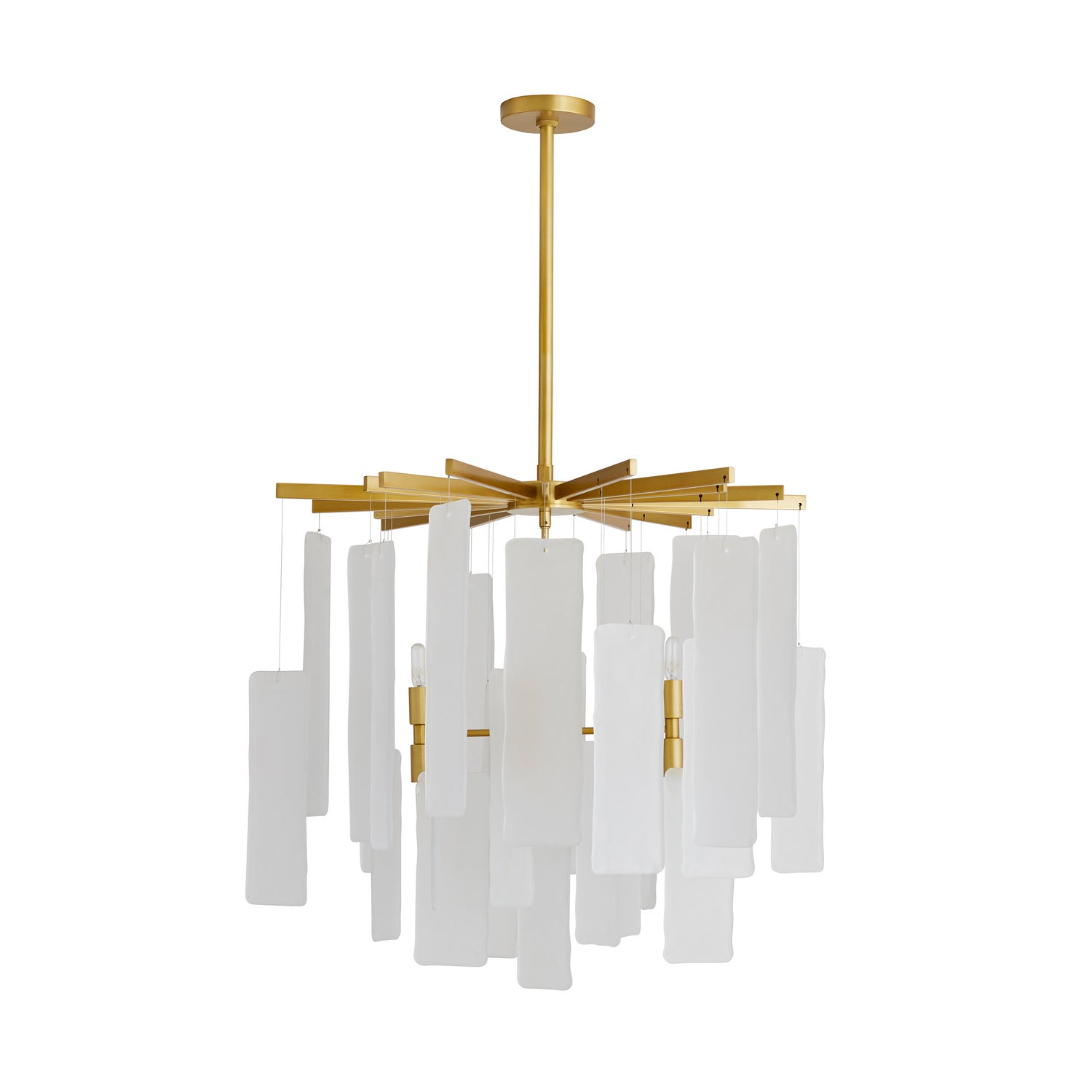 Arteriors - 89480 - Eight Light Chandelier - Harriet - Frosted