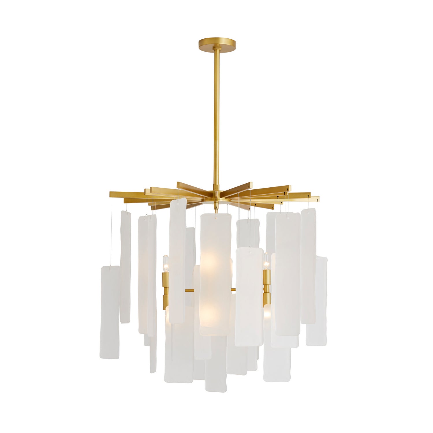 Arteriors - 89480 - Eight Light Chandelier - Harriet - Frosted