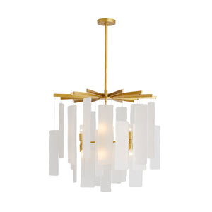 Arteriors - 89480 - Eight Light Chandelier - Harriet - Frosted