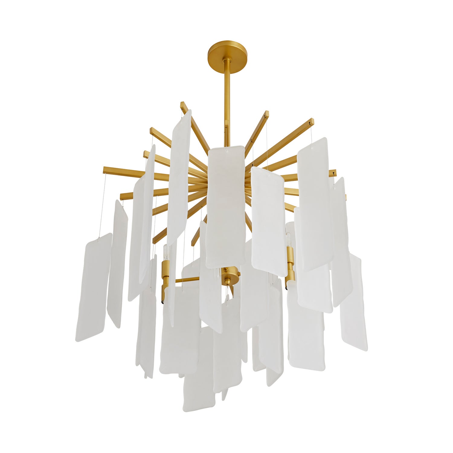 Arteriors - 89480 - Eight Light Chandelier - Harriet - Frosted