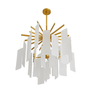 Arteriors - 89480 - Eight Light Chandelier - Harriet - Frosted