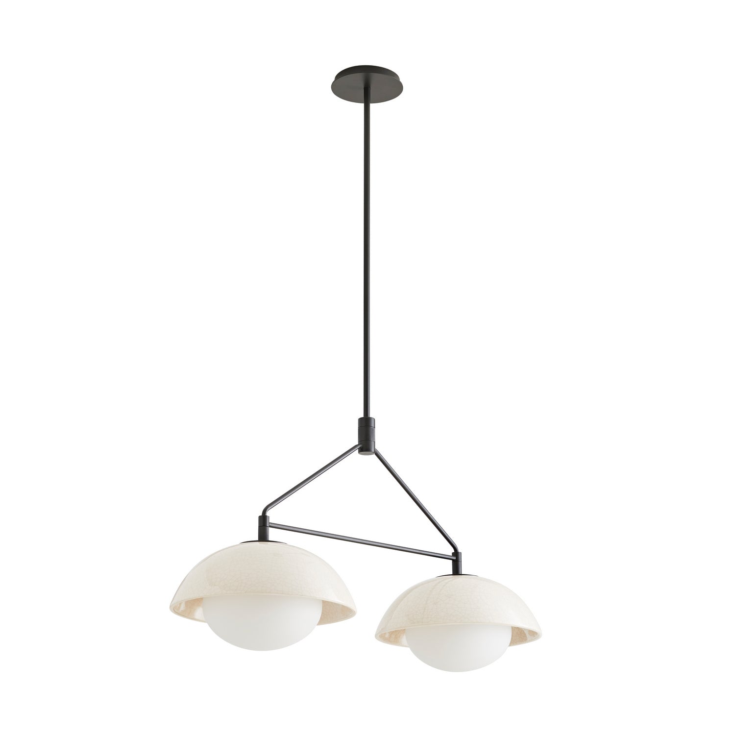 Arteriors - DA49001 - Two Light Linear Pendant - Glaze - Ivory Stained Crackle