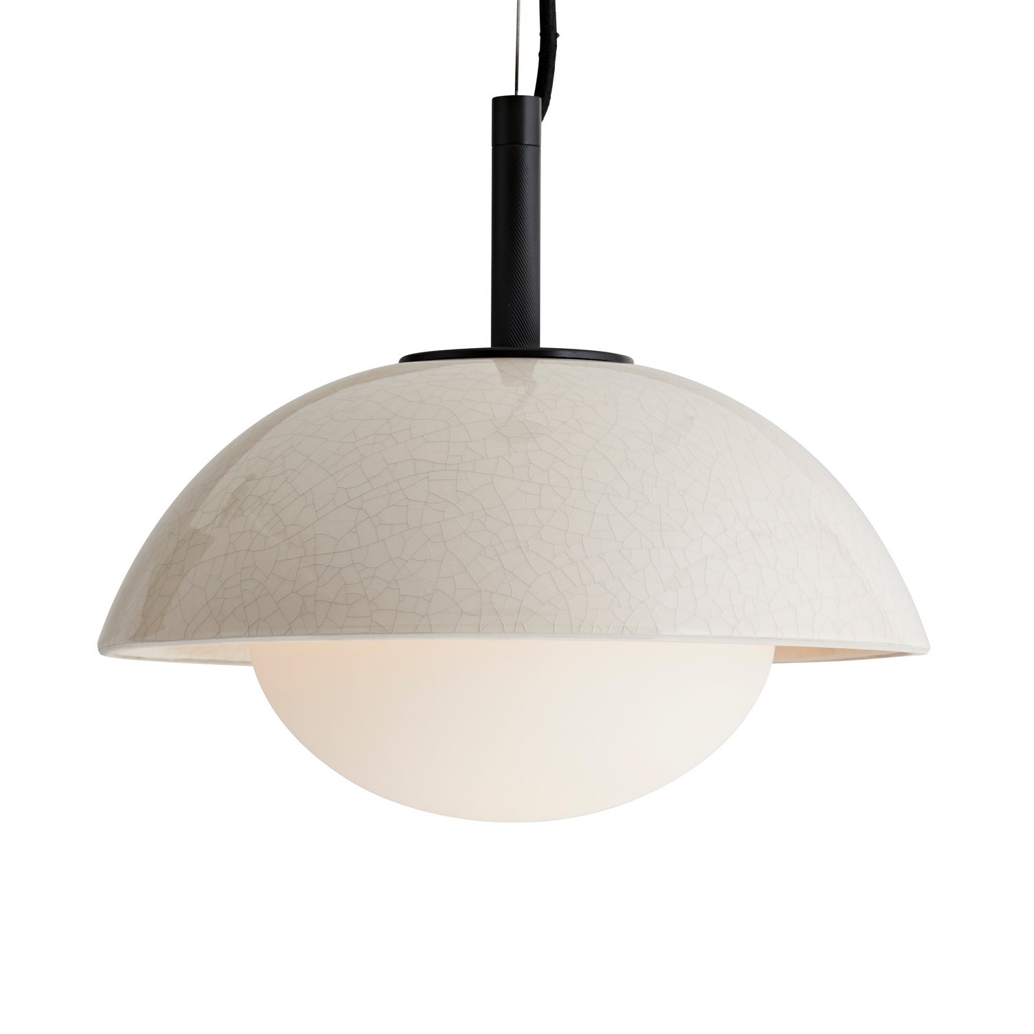 Arteriors - DA49002 - One Light Pendant - Glaze - Ivory Stained Crackle