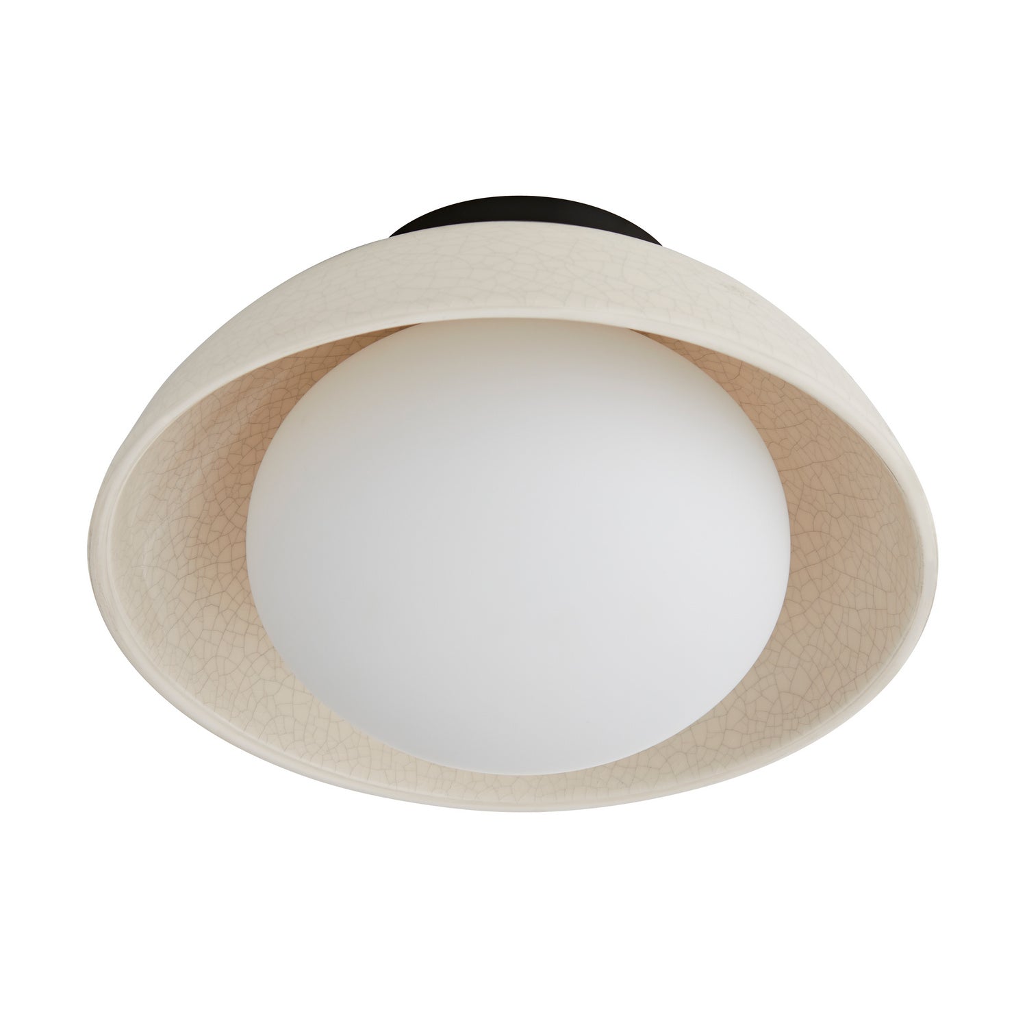 Arteriors - DA49003 - One Light Flushmount - Glaze - Ivory Stained Crackle