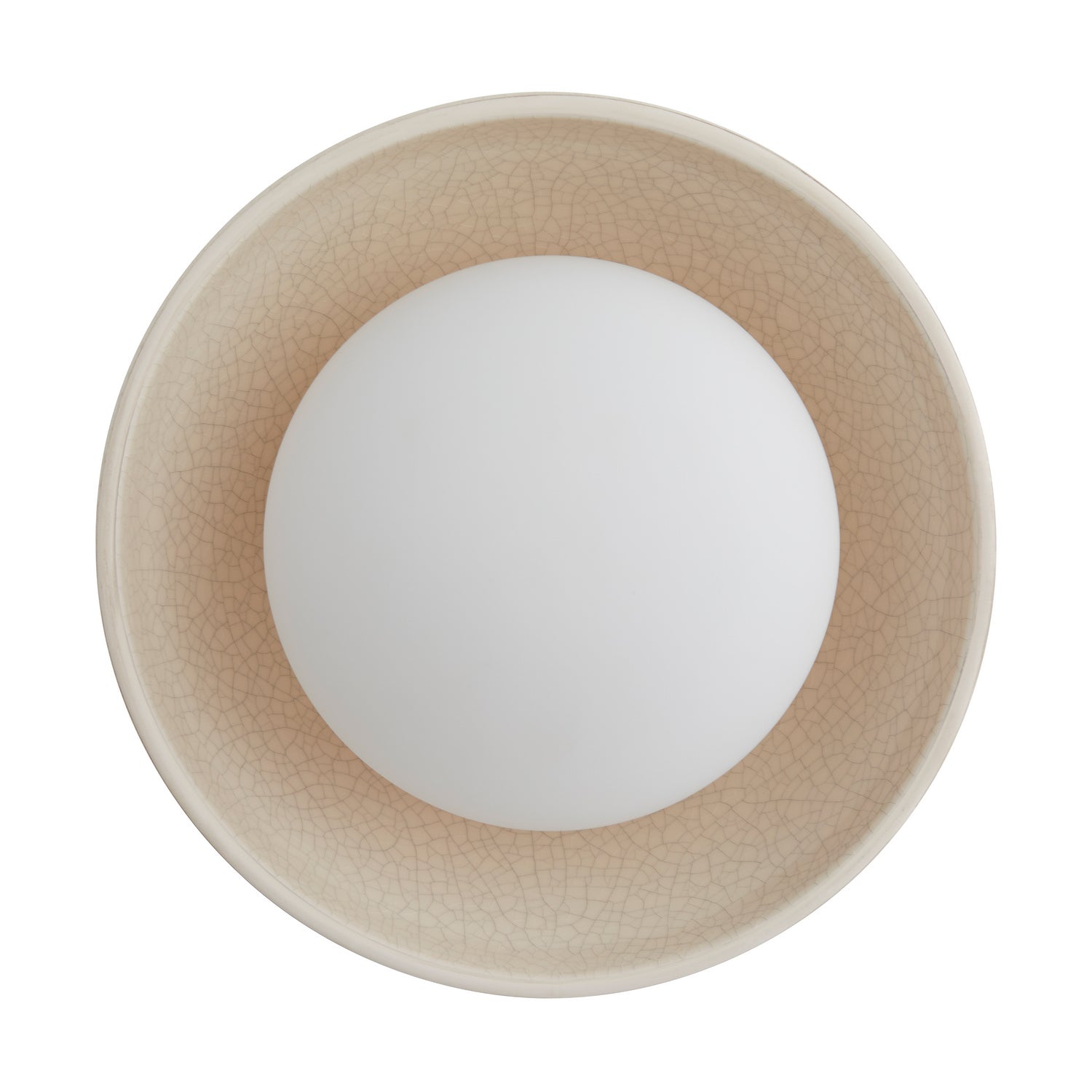 Arteriors - DA49003 - One Light Flushmount - Glaze - Ivory Stained Crackle