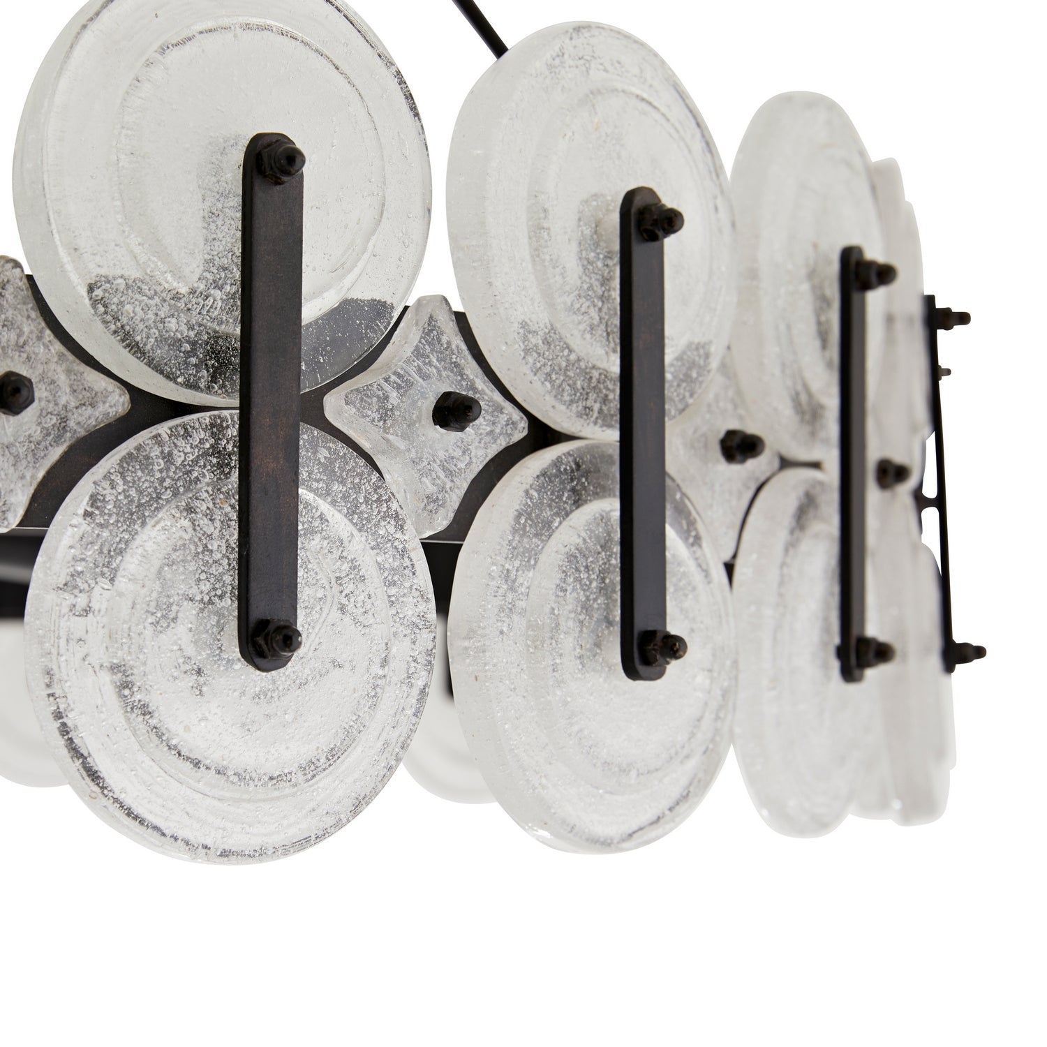 Arteriors - DK82001 - Eight Light Chandelier - Rondelle - Blackened Iron