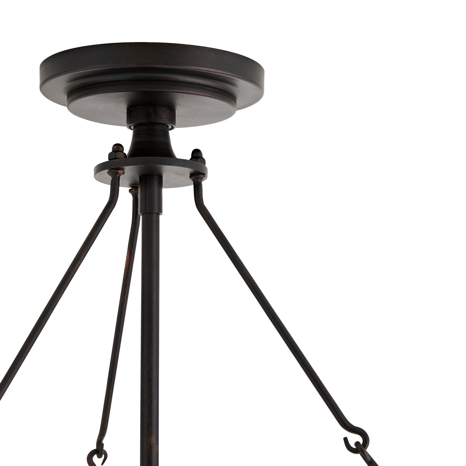 Arteriors - DK82001 - Eight Light Chandelier - Rondelle - Blackened Iron