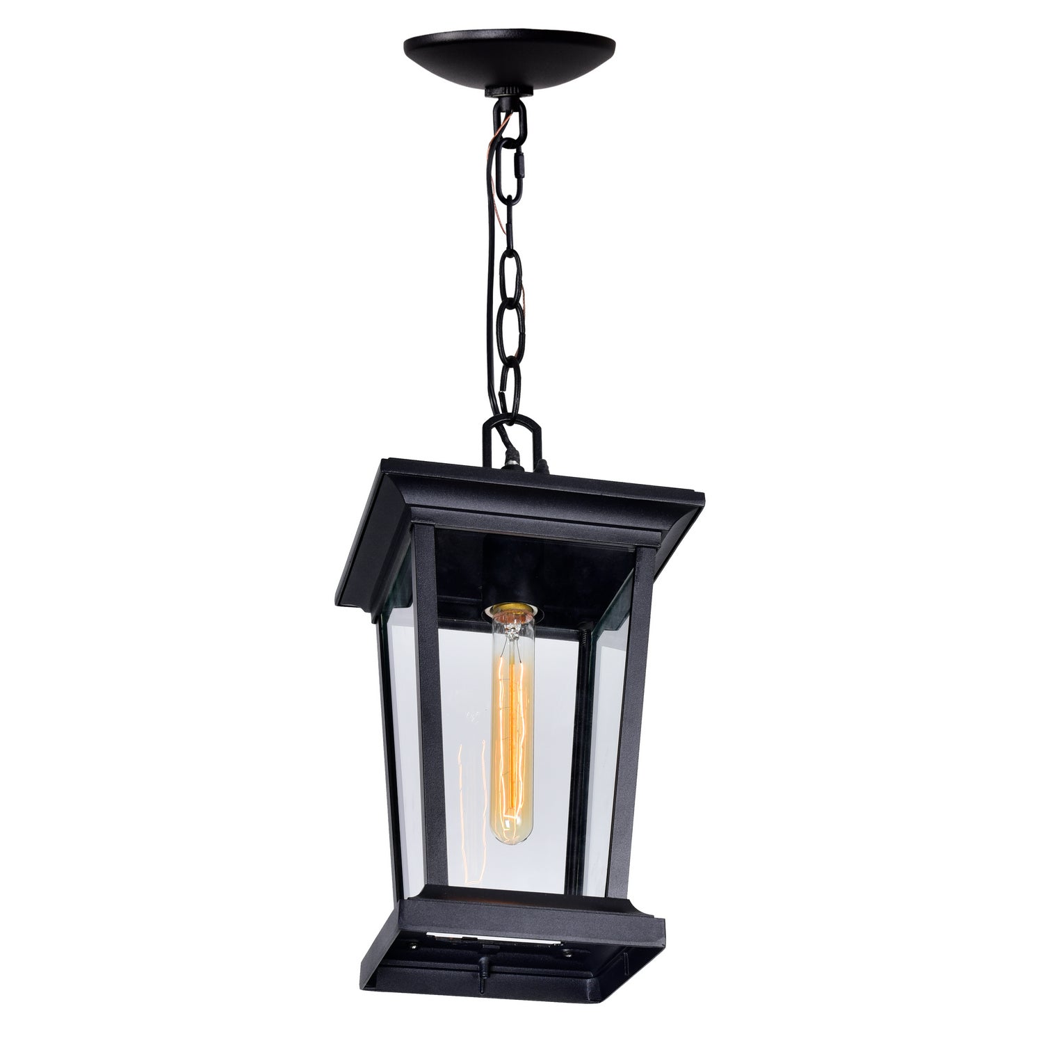 CWI Lighting - 0413P8-1-101 - One Light Outdoor Hanging Pendant - Leawood - Black