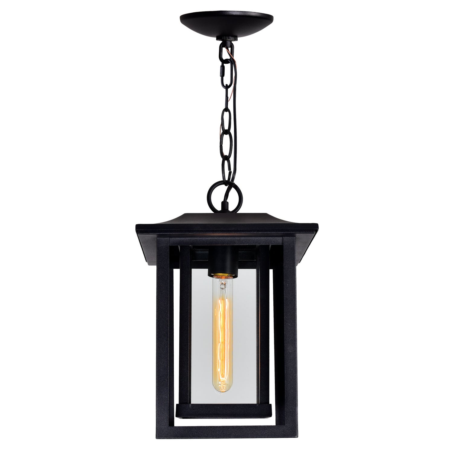 CWI Lighting - 0414P10-1-101 - One Light Outdoor Hanging Pendant - Winfield - Black