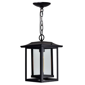 CWI Lighting - 0414P10-1-101 - One Light Outdoor Hanging Pendant - Winfield - Black