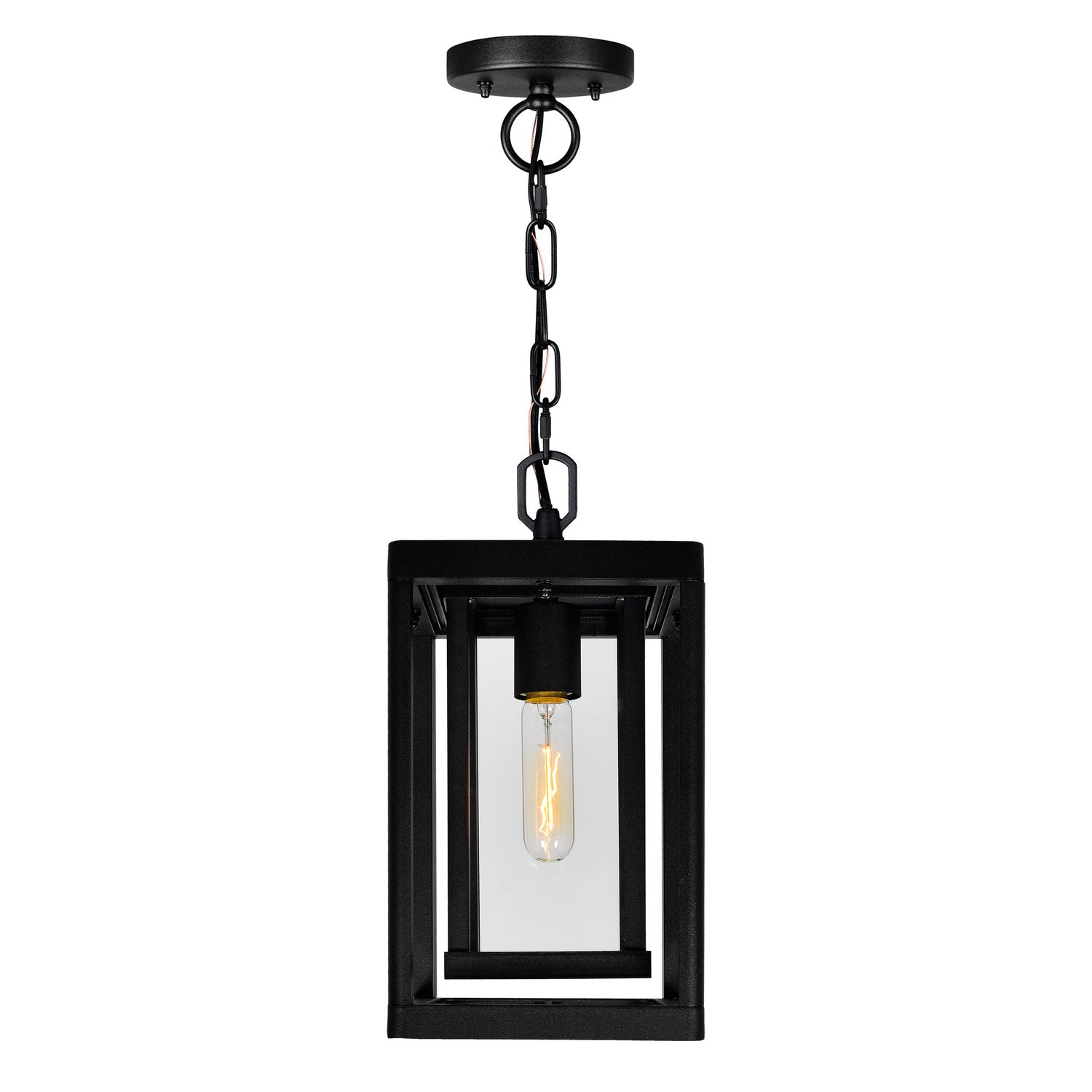 CWI Lighting - 0415P7-1-101 - One Light Outdoor Hanging Pendant - Mulvane - Black