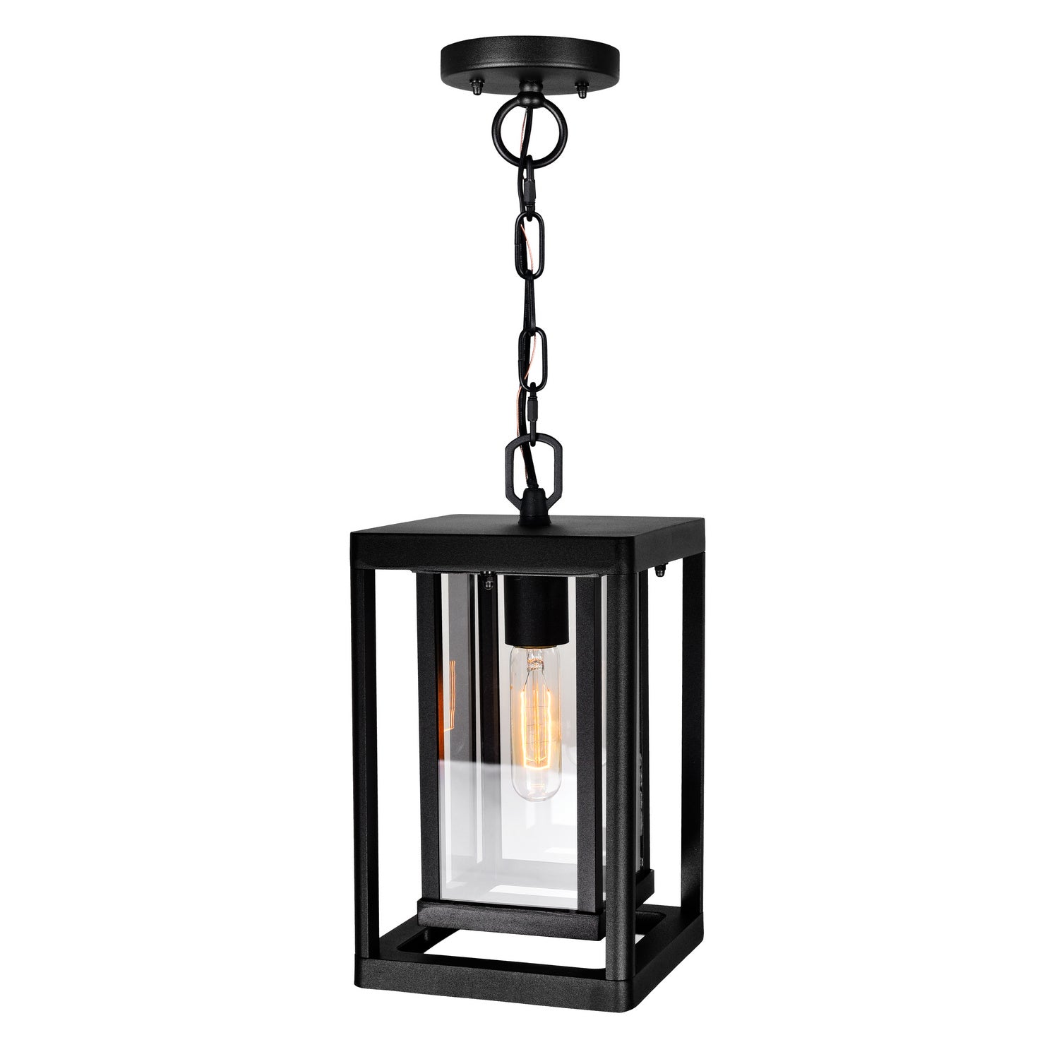 CWI Lighting - 0415P7-1-101 - One Light Outdoor Hanging Pendant - Mulvane - Black