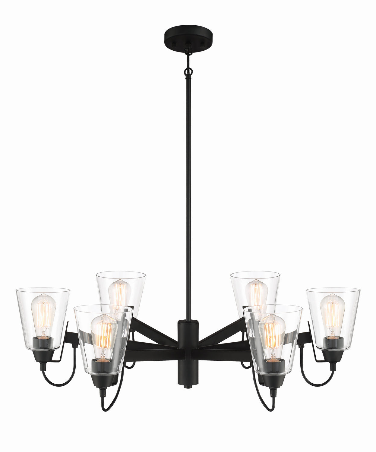 Minka-Lavery - 3996-66A - Six Light Chandelier - Beckonridge - Coal