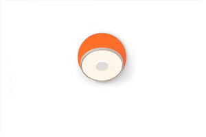 Koncept - GRW-S-SIL-MOR-PI - LED Wall Sconce - Gravy - Silver, Matte Orange