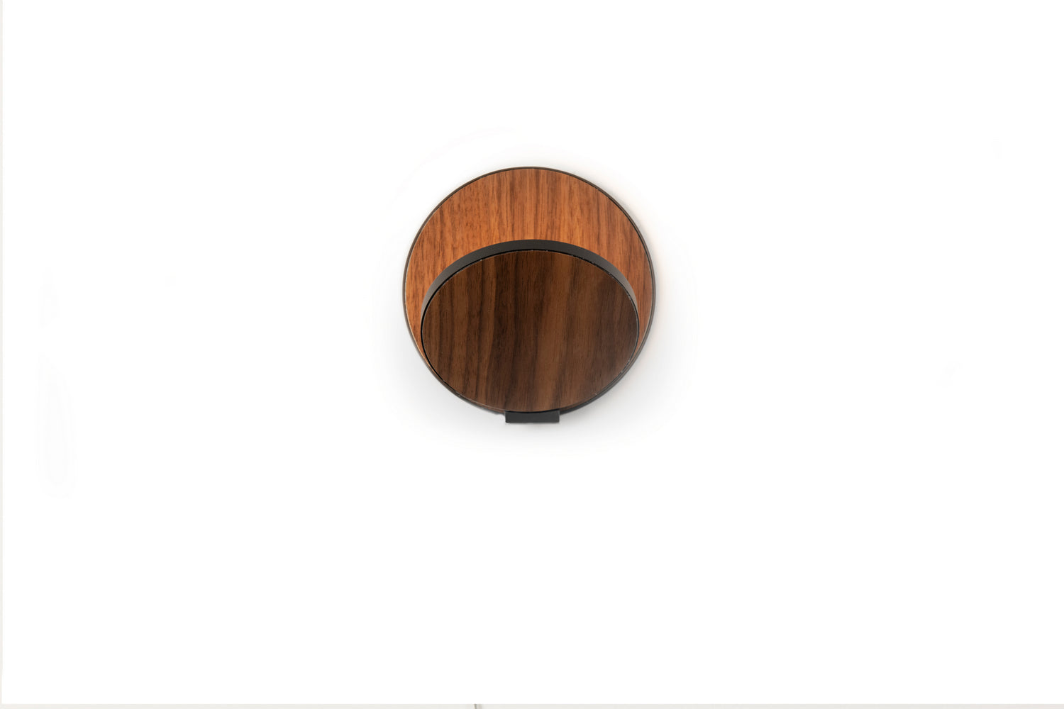 Koncept - GRW-S-MBK-OWT-HW - LED Wall Sconce - Gravy - Metallic Black, Oiled Walnut